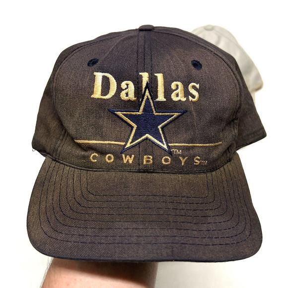 Lot Of 3 VTG Hats Dallas Cowboys THRASHED FOR CRAFTING OR REPAIR - NEED CLEANING - Picture 5 of 12